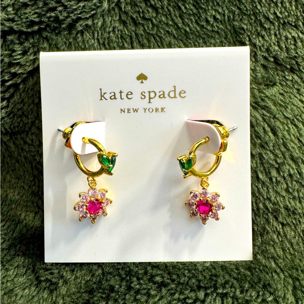 Kate Spade New Bloom Huggie Earrings 🌷